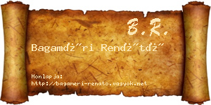 Bagaméri Renátó névjegykártya