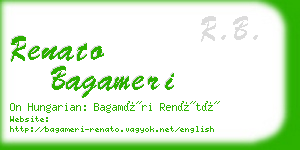 renato bagameri business card